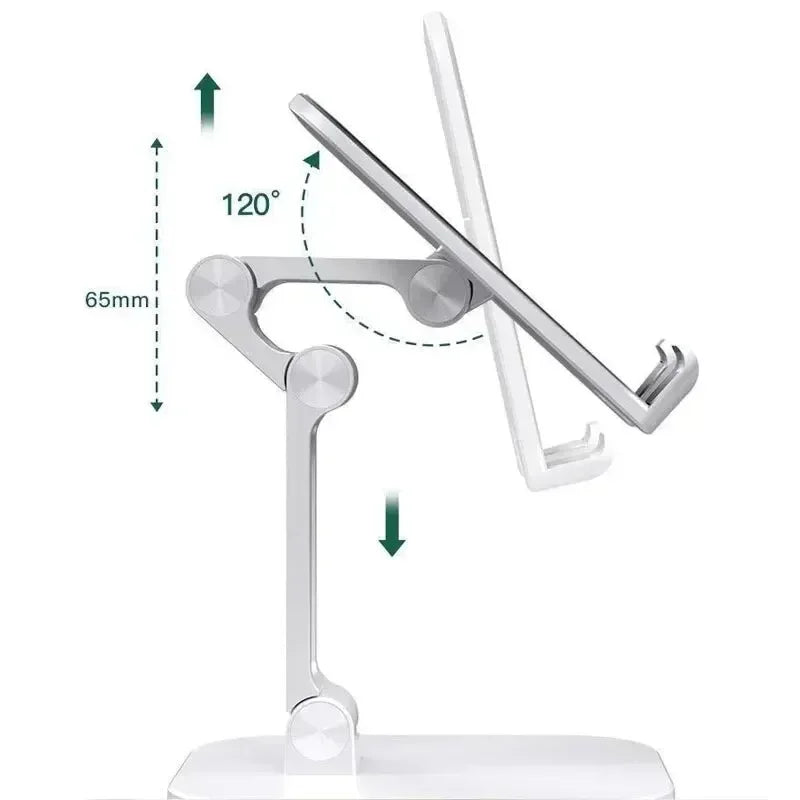 Adjustable Foldable Desk Phone and Tablet Stand – Universal Holder for iPhone, iPad, Xiaomi, and More