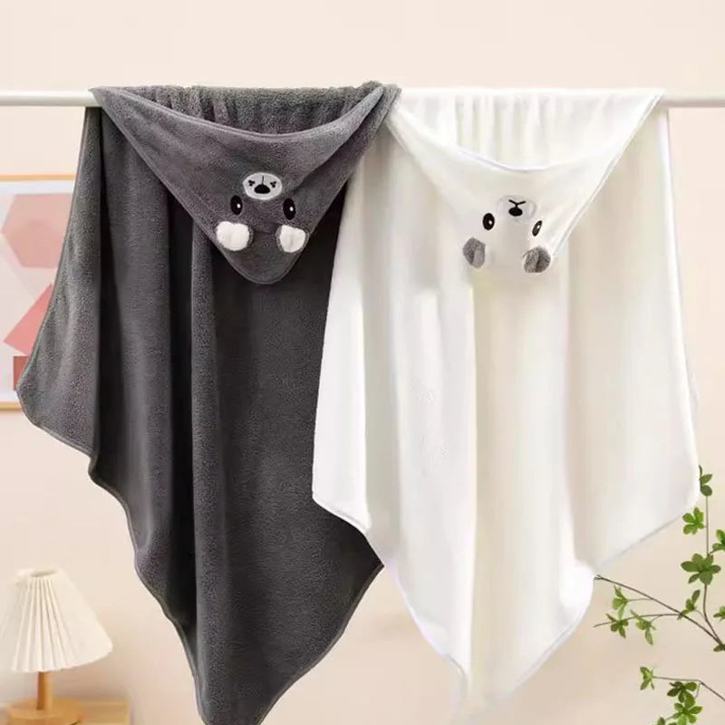 Soft Baby Bath Towel and Newborn Swaddle Blanket for Boys and Girls