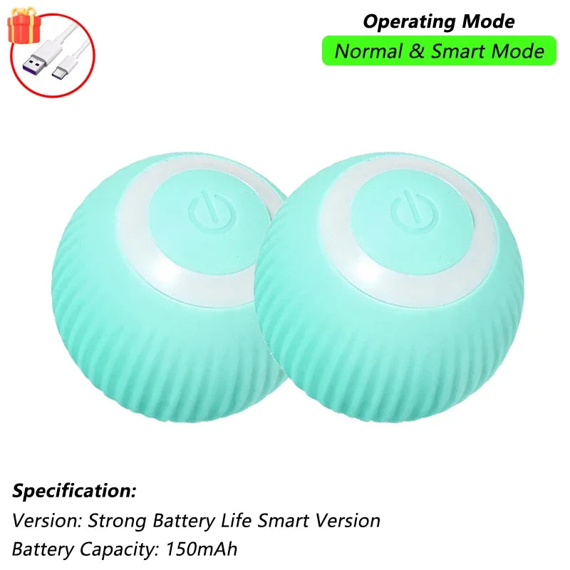 Rechargeable Interactive Cat Ball Toy – Smart Rolling Mouse with Tail