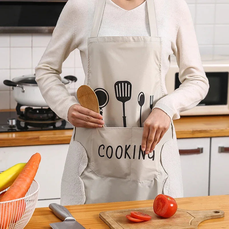Unisex Waterproof & Oil-Proof Apron – Adjustable Cooking and Baking Apron for Men and Women