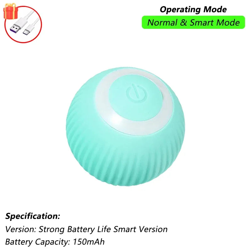 Rechargeable Interactive Cat Ball Toy – Smart Rolling Mouse with Tail