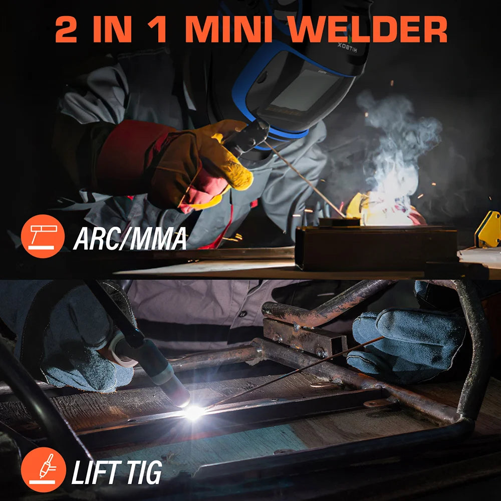 HITBOX ARC200D: Portable 2-in-1 Welding Machine (ARC/MMA & LIFT TIG)