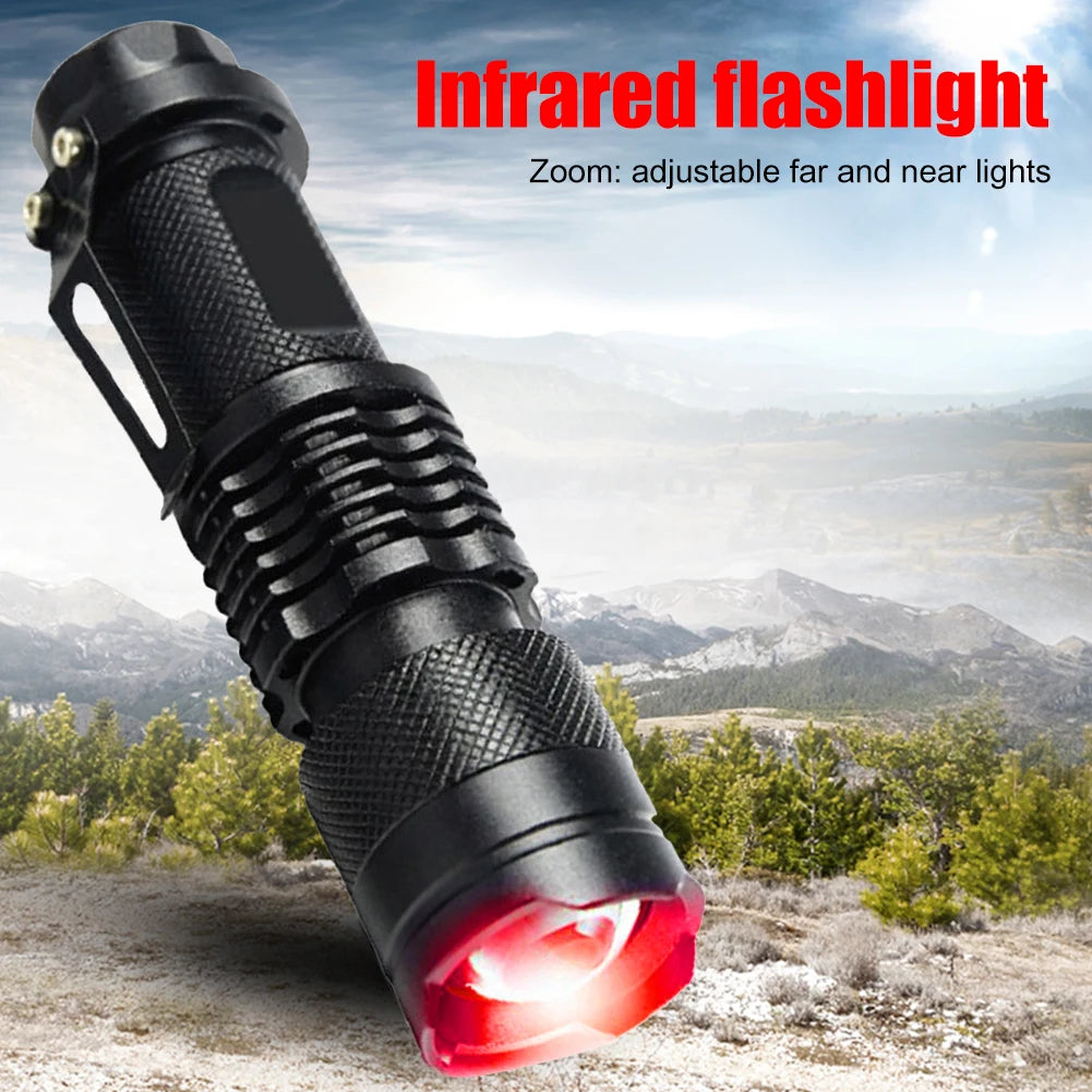 Red Beam 670 Tactical LED Flashlight – EDC Torch for Hunting & Eye Health