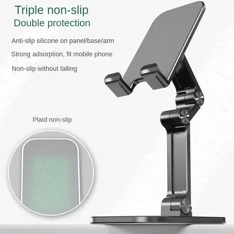 Adjustable Foldable Desk Phone and Tablet Stand – Universal Holder for iPhone, iPad, Xiaomi, and More