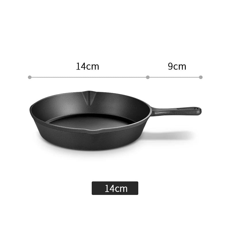 Non-Stick Cast Iron Frying Pan – Versatile Skillet for Omelettes, Pancakes & More