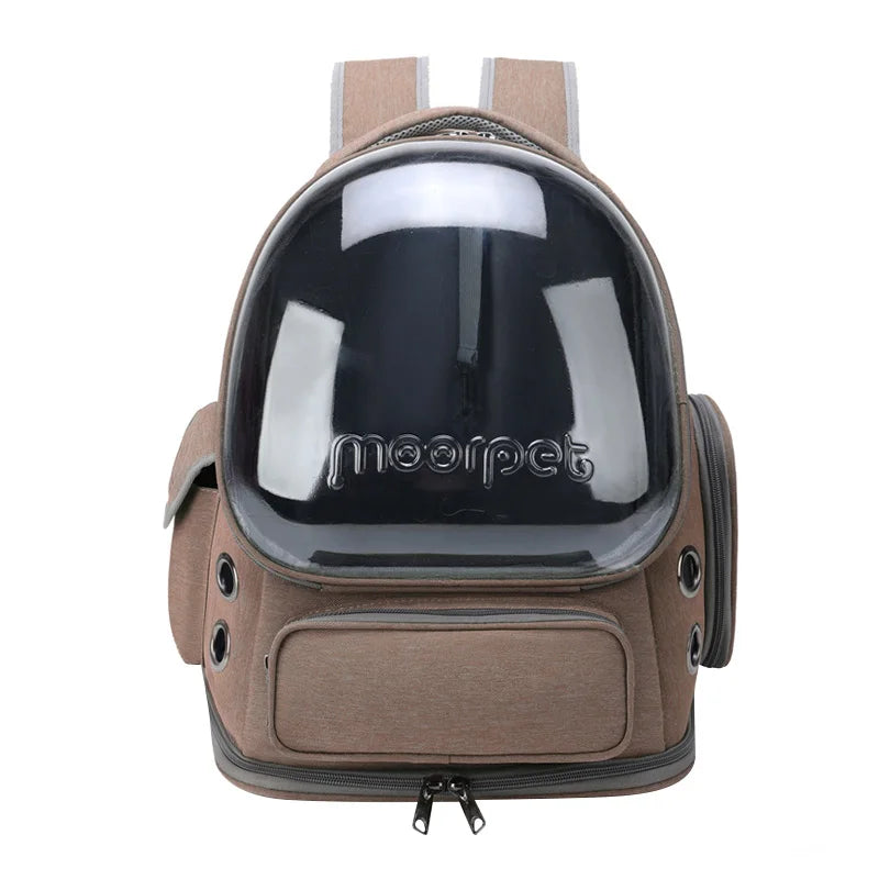 Transparent Pet Cat Carrier Backpack – Breathable Outdoor Travel Bag for Cats & Small Dogs