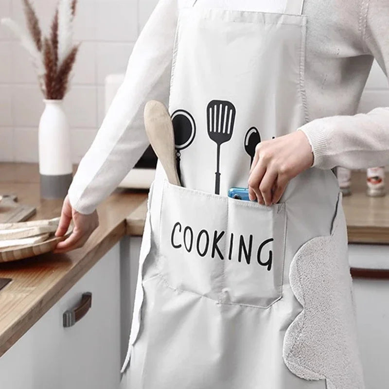 Unisex Waterproof & Oil-Proof Apron – Adjustable Cooking and Baking Apron for Men and Women