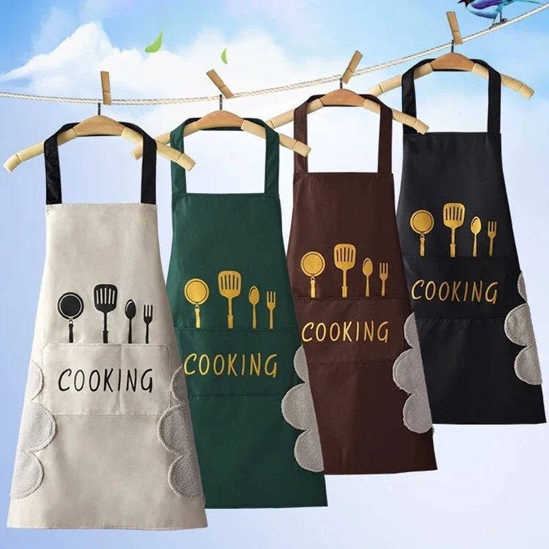 Unisex Waterproof & Oil-Proof Apron – Adjustable Cooking and Baking Apron for Men and Women