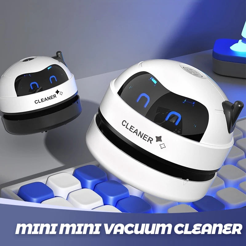 Mini Desktop Vacuum Cleaner – Rechargeable Keyboard & Dust Cleaner with Automatic Dust Extraction