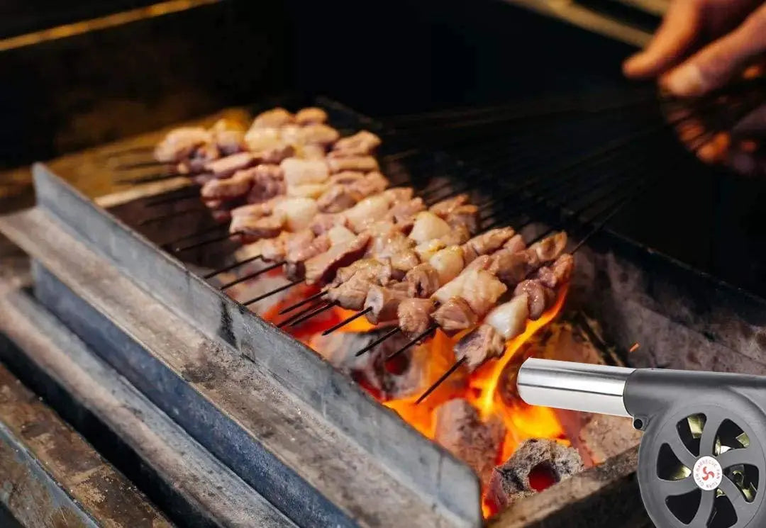 Portable Hand Crank BBQ Blower