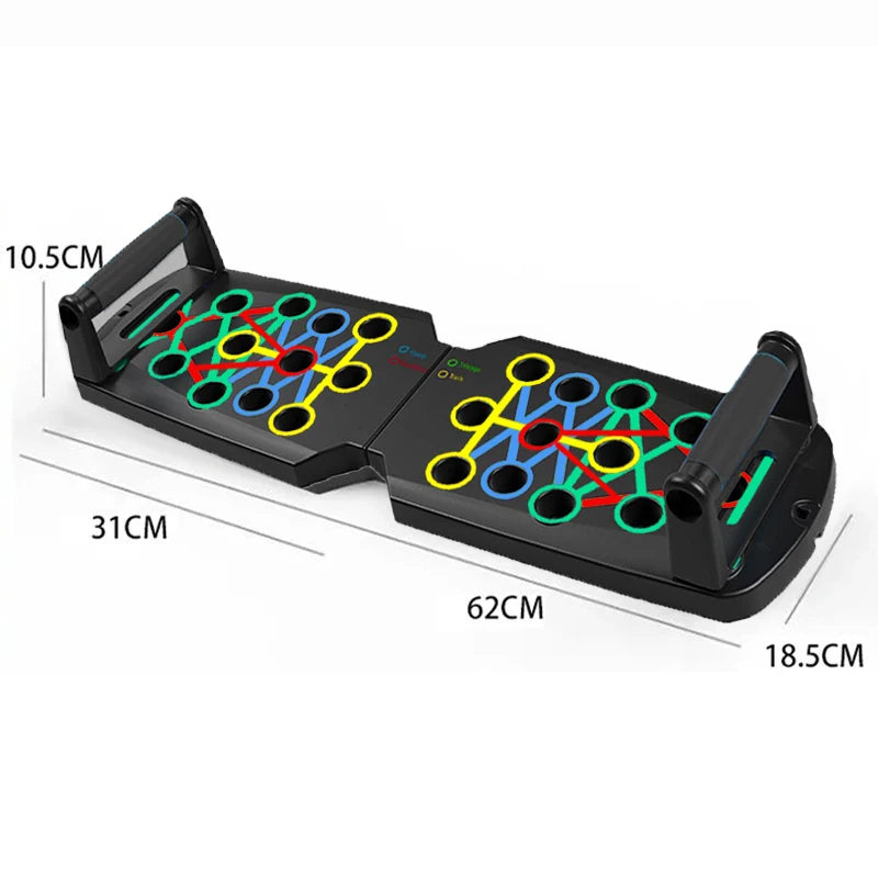 Portable Multifunctional Push-up Board Set – Foldable Fitness Equipment for Full-Body Training