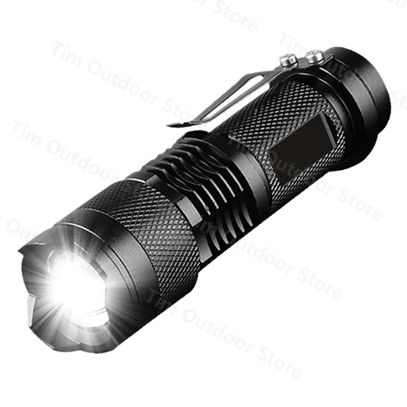 VASTFIRE Mini Q5 LED Flashlight – Adjustable Focus, Waterproof, Ultra-Bright Tactical Torch