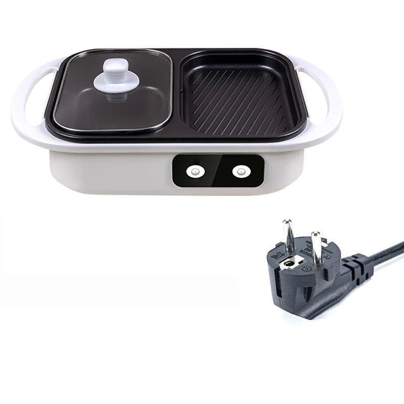 Non-Stick Shabu Pot and Griddle Multi-Cooker
