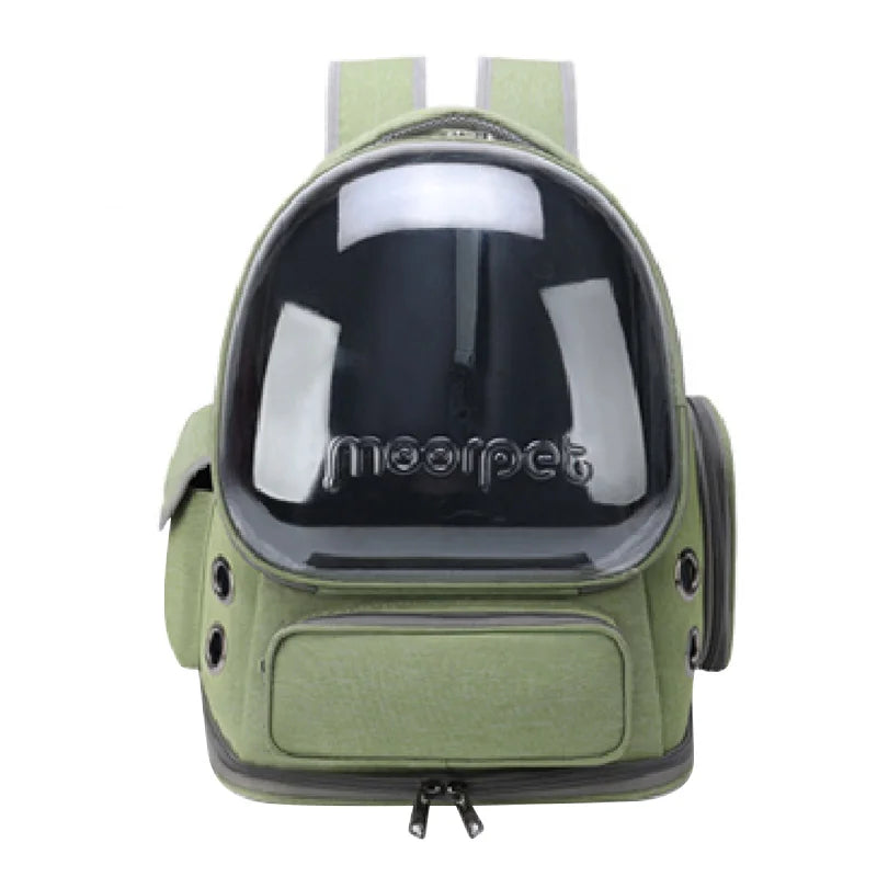 Transparent Pet Cat Carrier Backpack – Breathable Outdoor Travel Bag for Cats & Small Dogs