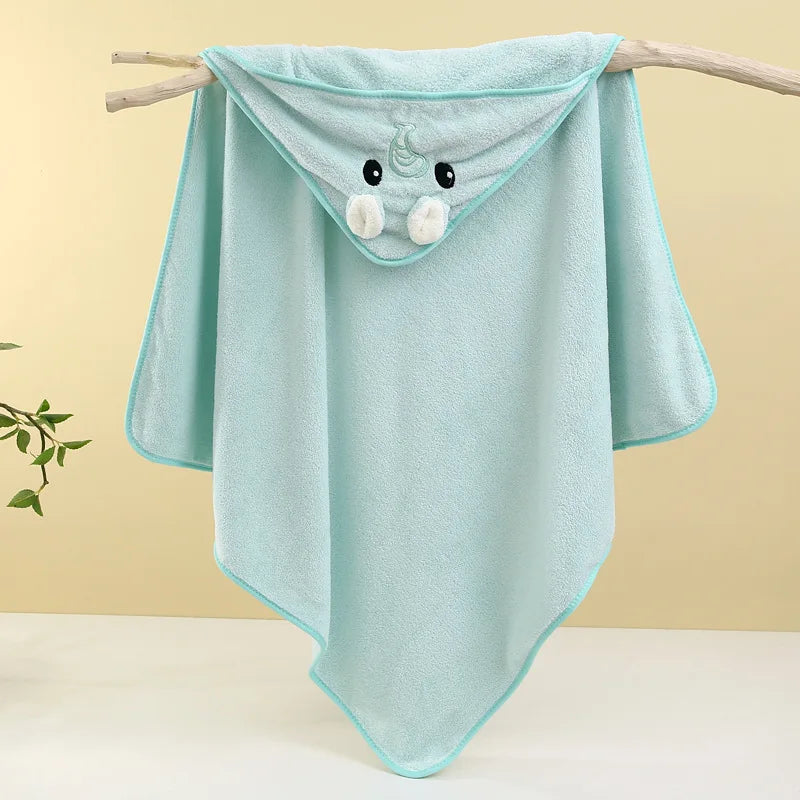 Soft Baby Bath Towel and Newborn Swaddle Blanket for Boys and Girls