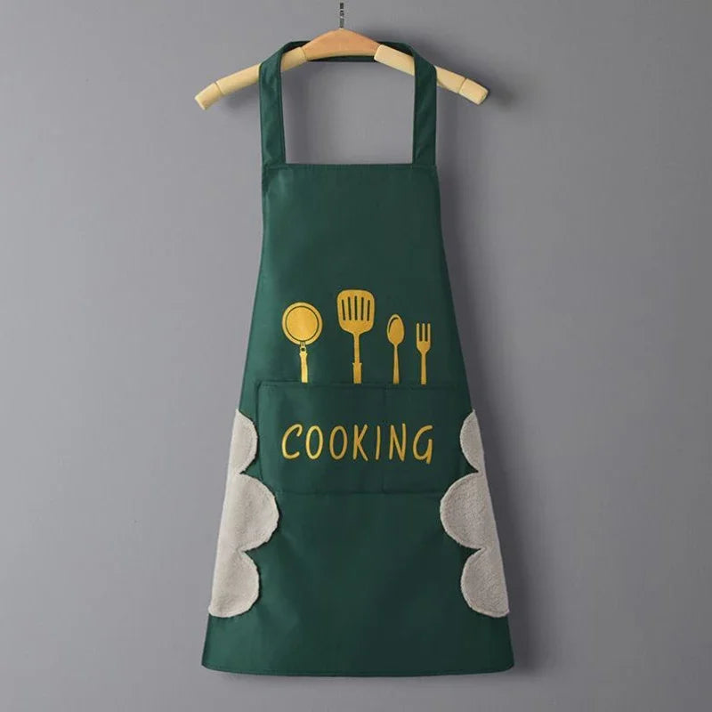 Unisex Waterproof & Oil-Proof Apron – Adjustable Cooking and Baking Apron for Men and Women