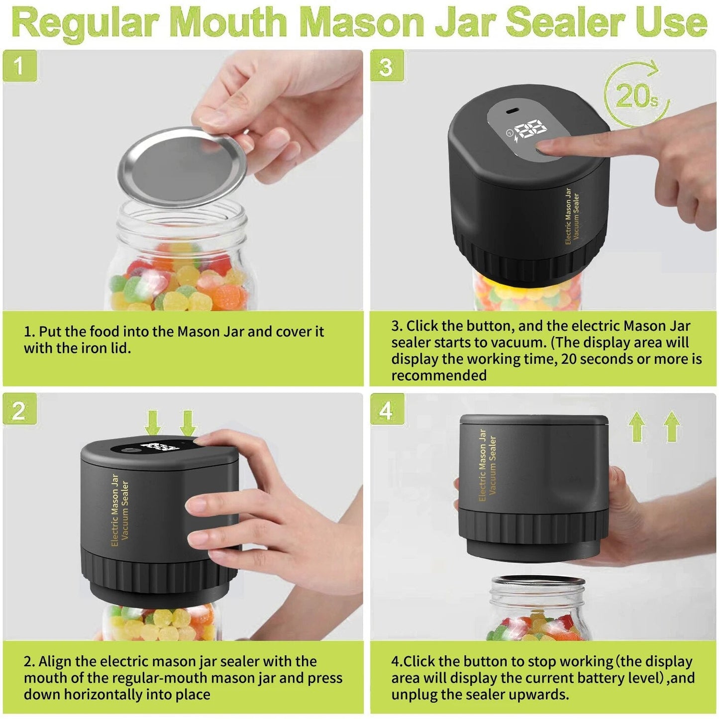 Electric Vacuum Jar Sealer