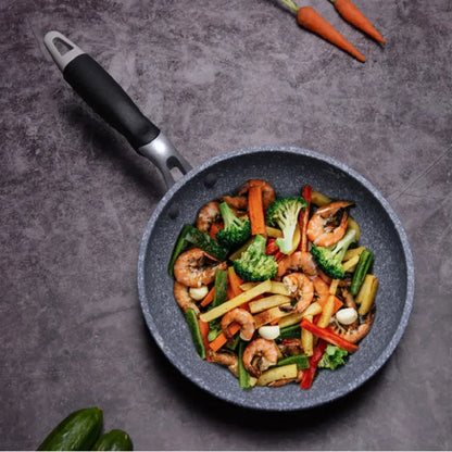 Durable Stone Frying Pan28/26/24/20cm Wok Non-stick Pan Skillet