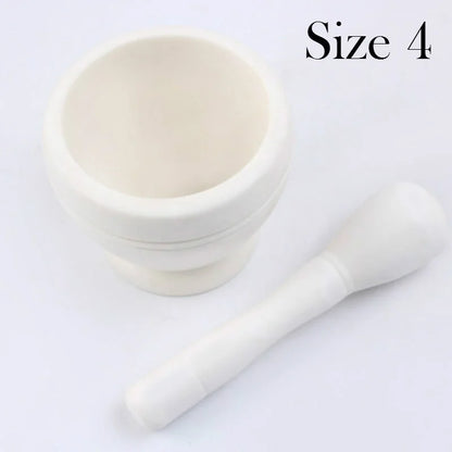 "Resin Mortar and Pestle Set for Garlic, Herbs, Spices - Grinding and Mixing Bowl"