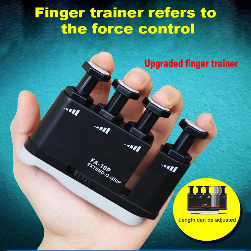 "Finger Trainer Exerciser Hand Grip – Adjustable Strength and Sensitivity Practice Tool for Musicians and Athletes"