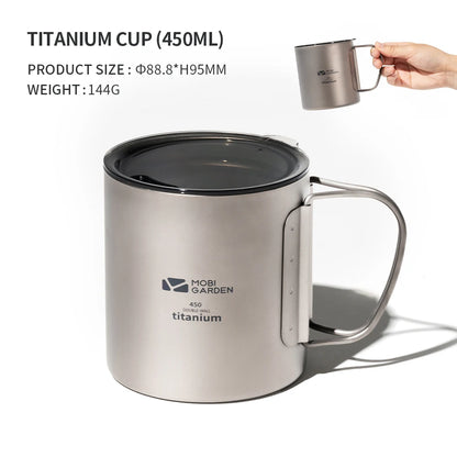 MOBI GARDEN 300ml Titanium Camping Cup