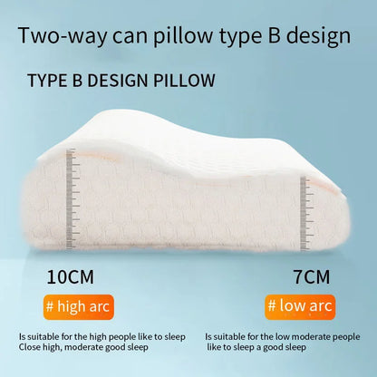 "Memory Foam Anti-Snoring Pillow – Temperature Sensing Water Cube, Knitted Fabric Cover"