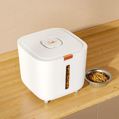 "Large Airtight Pet Food Storage Barrel – Moisture-Proof Container for Cat and Dog Food"