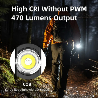KLARUS E5 Compact LED Flashlight - Rechargeable, Waterproof, with Multiple Light Modes