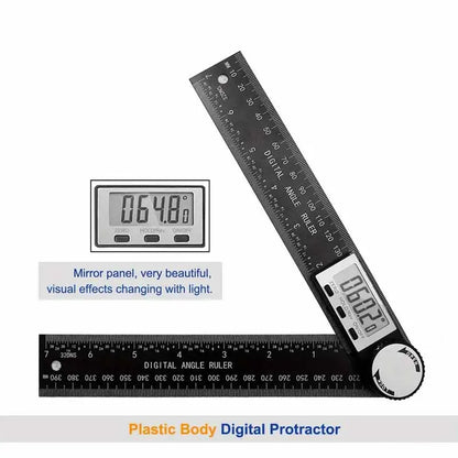 Digital Angle Finder and Measuring Scale 2-in-1 Tool for Woodworking and Precision Tasks