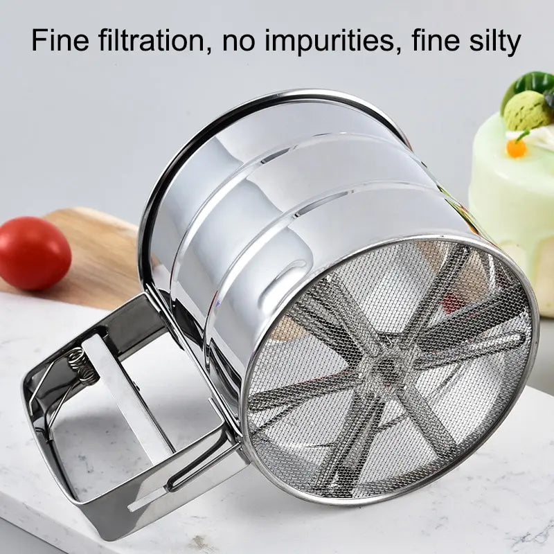 1pc Stainless Steel Flour Sifter for Baking