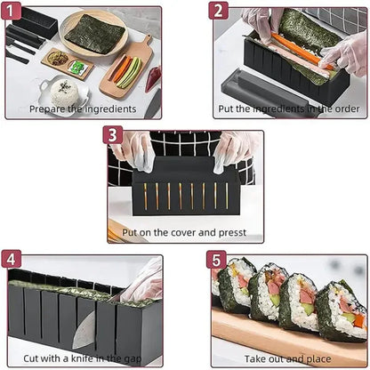 Sushi Making Kit - Multifunctional Mold for Rice Balls, Rolls, and Cakes