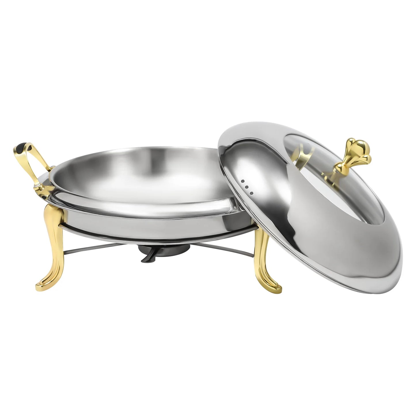 Elegant 26cm Stainless Steel Chafing Dish – Perfect for Buffets & Catering (2.5L)