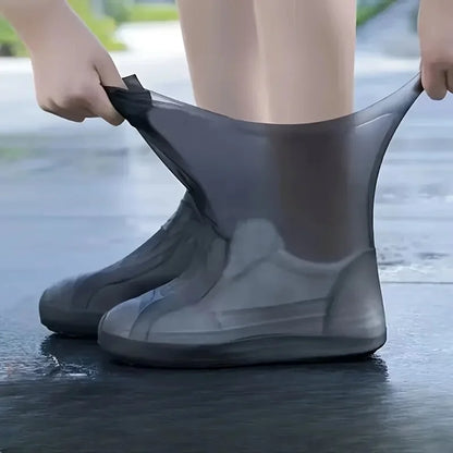 Reusable Waterproof Non-Slip Shoe Covers - Elastic Rubber Rain Boot Protectors