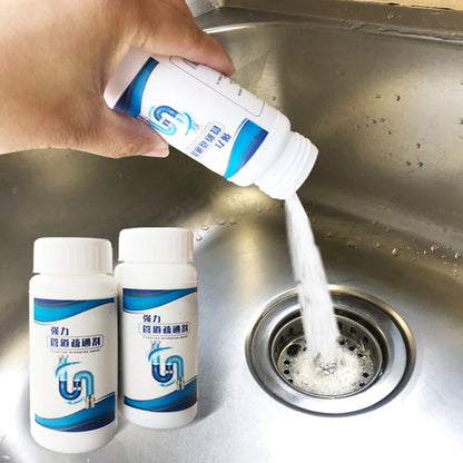 Powerful Sink Drain and Toilet Cleaner – Deodorizing Dredging Agent for Clogging, Sewer Dredging, and Pipe Unclogging in Kitchen and Bathroom