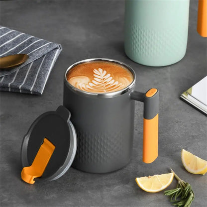 "Double Layer 304 Stainless Steel Mug – Leak-Proof Tea & Coffee Cup"