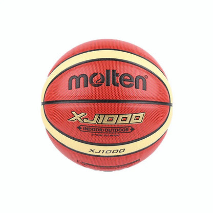 "Molten XJ1000 Basketball – Official PU Leather Ball for Indoor & Outdoor Training and Matches | Size 7/6/5"