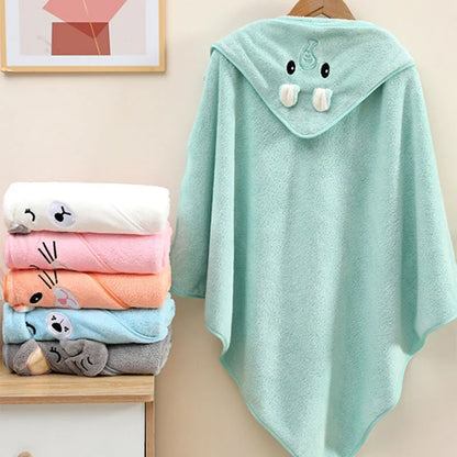 Soft Baby Bath Towel and Newborn Swaddle Blanket for Boys and Girls