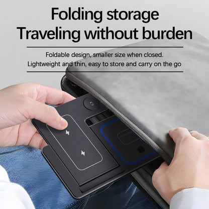 30W 3-in-1 Foldable Fast Wireless Charging Station for iPhone, Apple Watch & AirPods