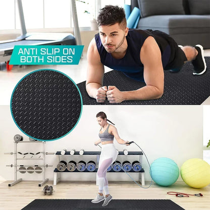 Eva Foam Interlocking Anti-Slip Mats for Home Workout, Gym, and Play Area – 4-20 Pcs