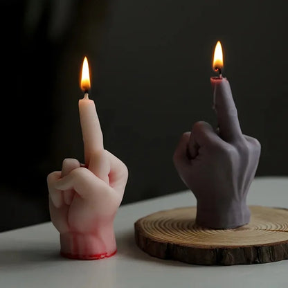 Middle Finger Silicone Mold – Creative Candle, Soap, and Resin Craft Mold for DIY Projects