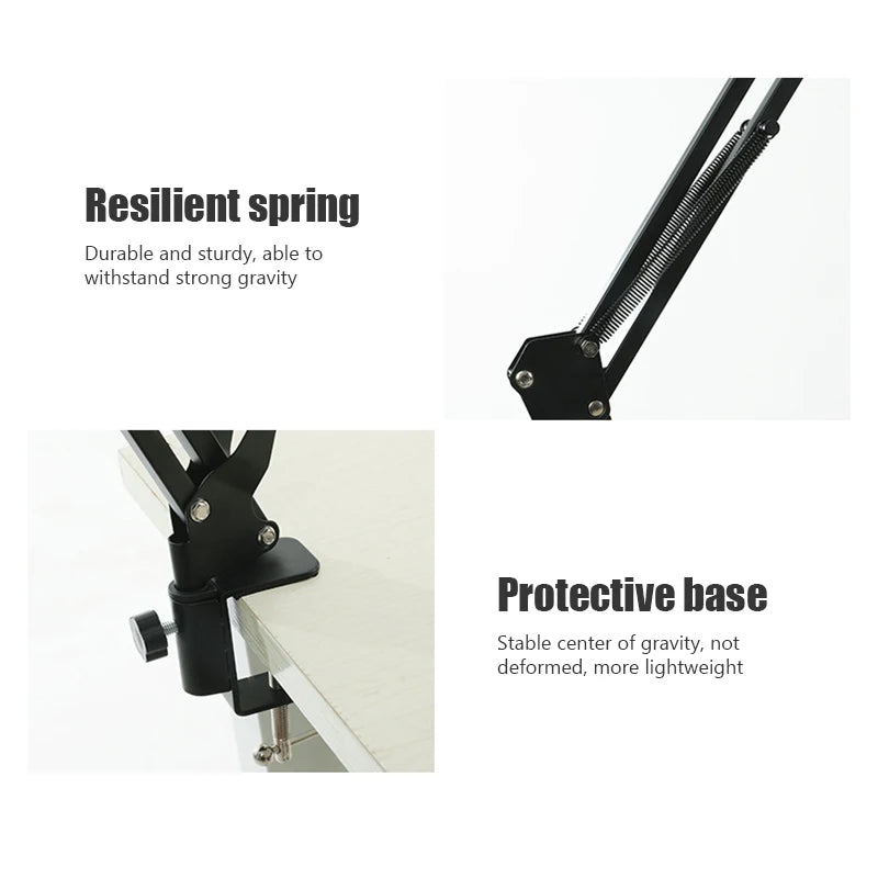 Degree Long Arm Tablet Holder Stand – Adjustable Mount for 4-11 Inch Tablets and Smartphones