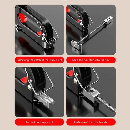 "Manual Nailing Gun – Handheld Tool for Woodworking, Furniture, and Home Repairs"