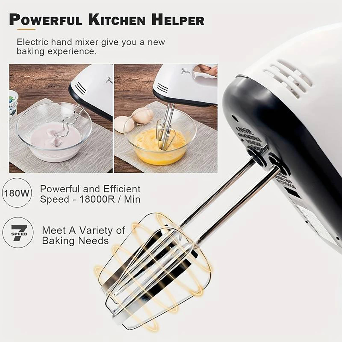 saengQ Handheld electric egg beater