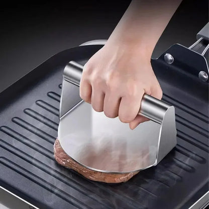 Stainless Steel Hamburger Press - Meat Pie Maker Kitchen Gadget