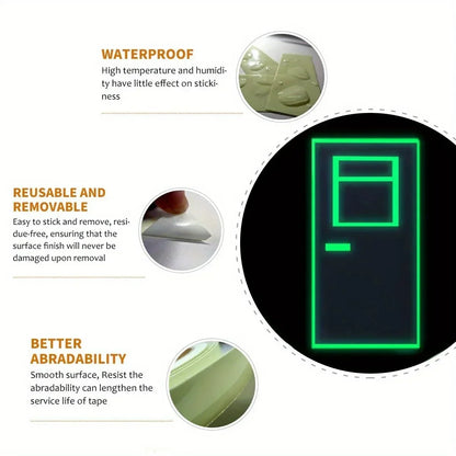 Luminous Glow-in-the-Dark Tape – Self-Adhesive Safety Sticker