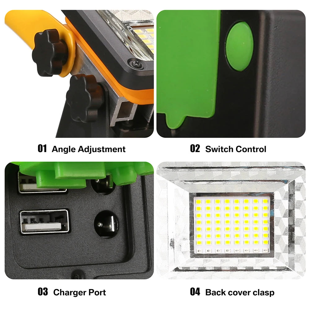 LED Rechargeable Portable Work Light 60W.