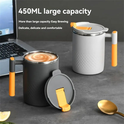 "Double Layer 304 Stainless Steel Mug – Leak-Proof Tea & Coffee Cup"