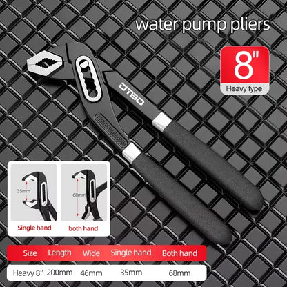 Heavy-Duty Adjustable Pipe Wrench and Pliers Set for Plumbing and Home Repairs