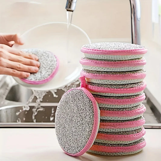 Double-Sided Scrub Sponges – Anti-Scratch Dishwashing & Kitchen Cleaning Sponges