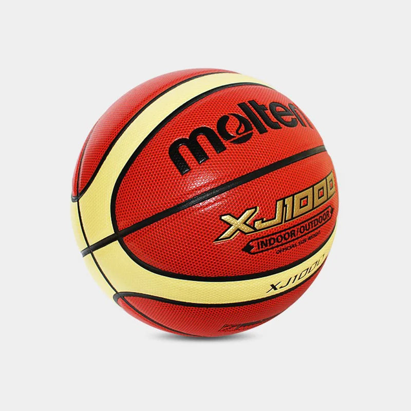 "Molten XJ1000 Basketball – Official PU Leather Ball for Indoor & Outdoor Training and Matches | Size 7/6/5"